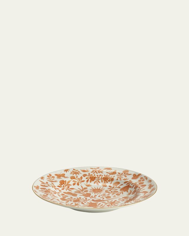 Sacred Bird & Butterfly Rim Soup Bowl